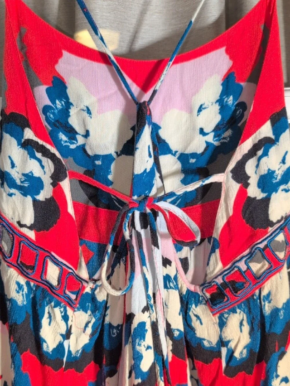 Free People Intimately Yours Floral Backless Dress. - Picture 3 of 9